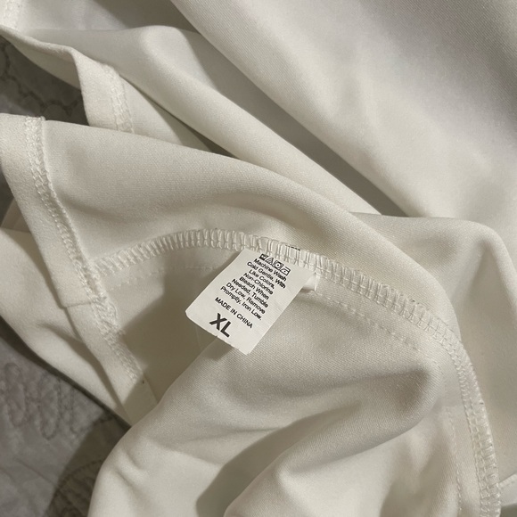 White Pleated Skirt Cheer Preppy Varsity High Waisted Bottoms - Picture 2 of 2